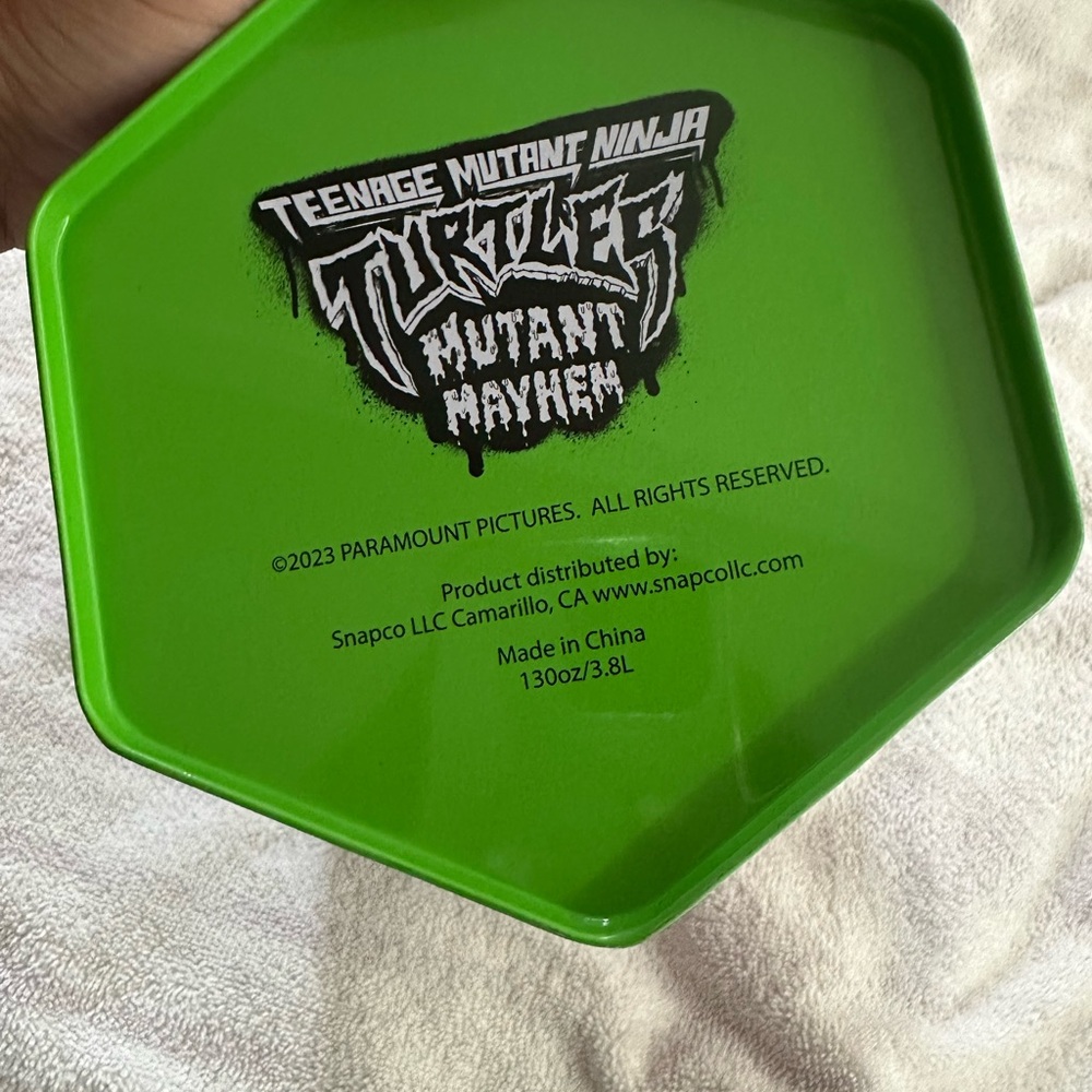 TMNT Mutant Mayhem Popcorn Tin 2023 | Collectible Movie Bucket | Michelangelo - Picture 2 of 6